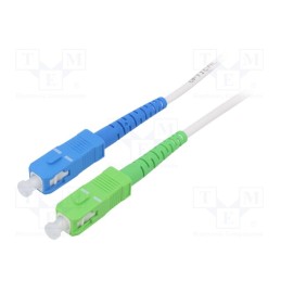 1 pcs x Goobay - 59622 - Fiber patch cord, OS2, SC/APC,SC/UPC, 10m, Optical fiber: 9/125um