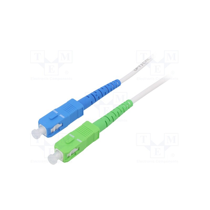 1 pcs x Goobay - 59622 - Fiber patch cord, OS2, SC/APC,SC/UPC, 10m, Optical fiber: 9/125um