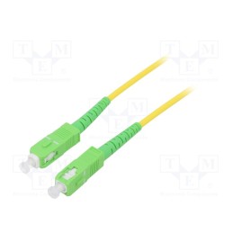 1 pcs x Goobay - 59641 - Fiber patch cord, OS2, SC/APC,both sides, 5m, LSZH, yellow