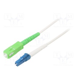 1 pcs x Goobay - 59613 - Fiber patch cord, OS2, LC/UPC,SC/APC, 15m, Optical fiber: 9/125um