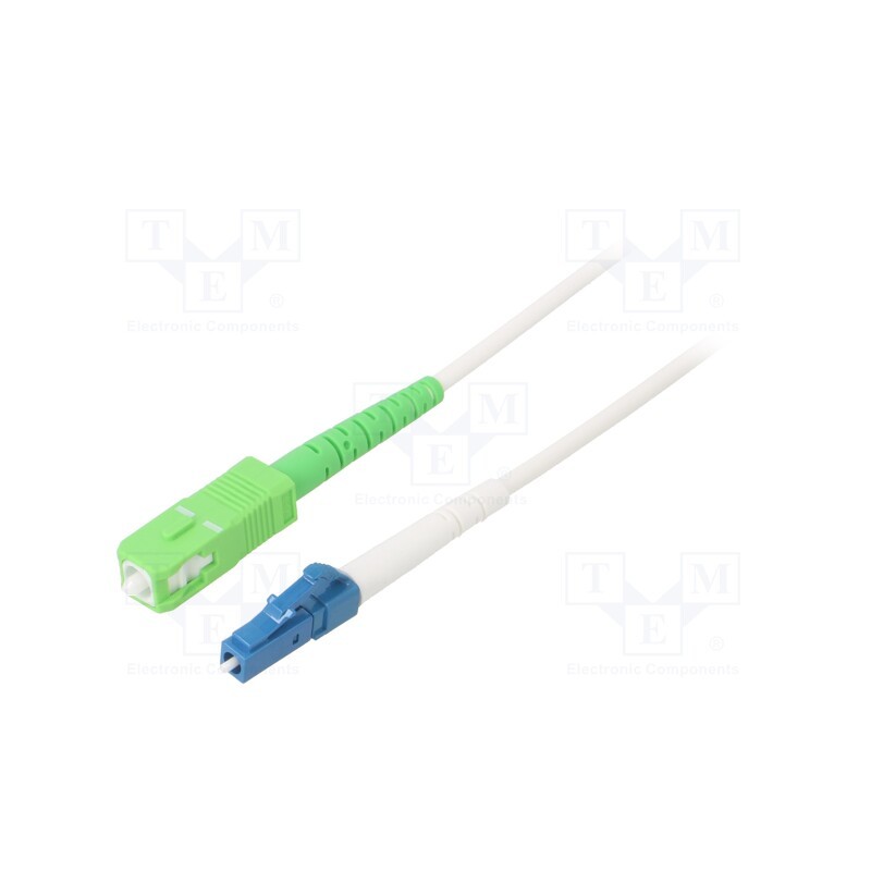 1 pcs x Goobay - 59613 - Fiber patch cord, OS2, LC/UPC,SC/APC, 15m, Optical fiber: 9/125um