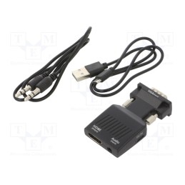 1 pcs x SAVIO - SAVKABELCL-145 - Converter, HDMI 1.4, black, Features: works with FullHD, 1080p
