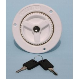 Water inlet 40mm short white fawo