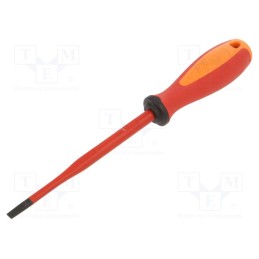 1 pcs x UNIOR - 624065 - Screwdriver, slim, insulated, slot, 5,5x1,0mm, Blade length: 125mm