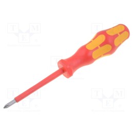 1 pcs x WERA - 5006152001 - Screwdriver, insulated, Phillips, PH1, Blade length: 80mm, 1kVAC
