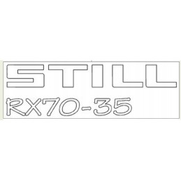 Sticker still rx70 35 e0044633 left