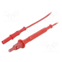 1 pcs x ELECTRO-PJP - 4319-F4-IEC-150-RT - Test lead, 20A, banana plug 4mm,both sides, Urated: 1kV, Len: 1.5m