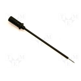 1 pcs x HIRSCHMANN T&M - MICRO-PRUEF MPS 2 0,64 FT SW - Probe tip, 60V, black, Tip diameter: 0.75mm, Socket size: 0.64mm