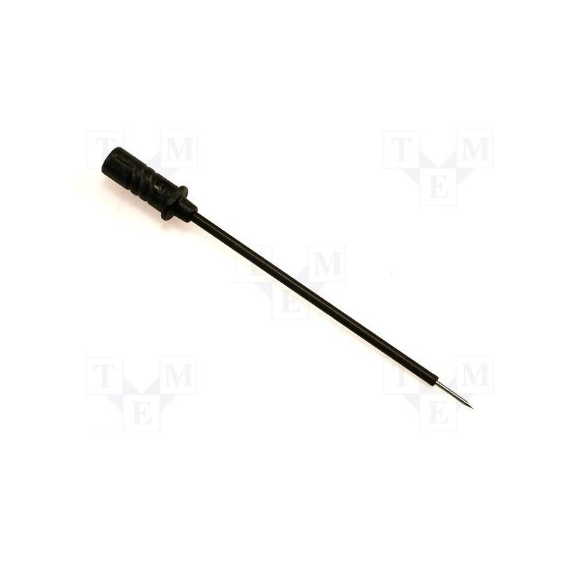 1 pcs x HIRSCHMANN T&M - MICRO-PRUEF MPS 2 0,64 FT SW - Probe tip, 60V, black, Tip diameter: 0.75mm, Socket size: 0.64mm
