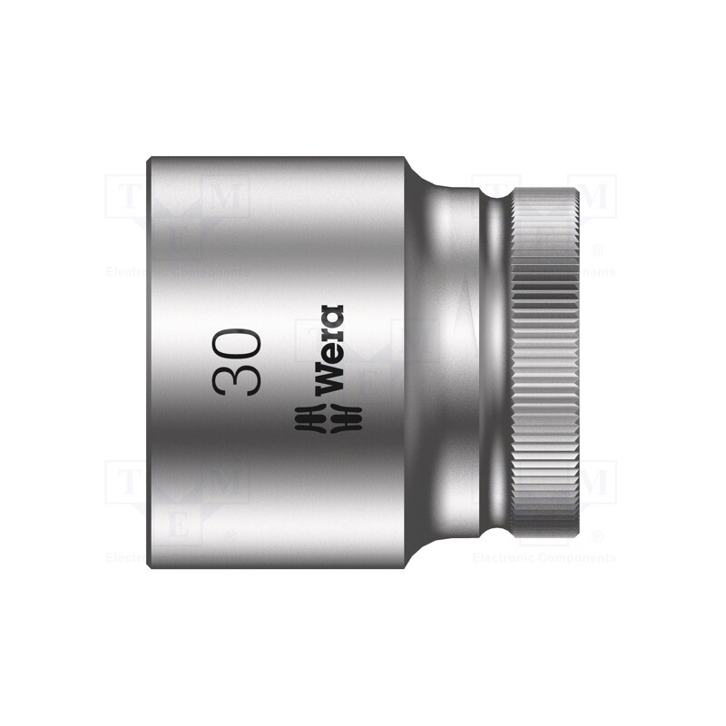 1 pcs x WERA - 5003616001 - Socket, 6-angles,socket spanner, HEX 30mm, 1/2', 42mm, Zyklop