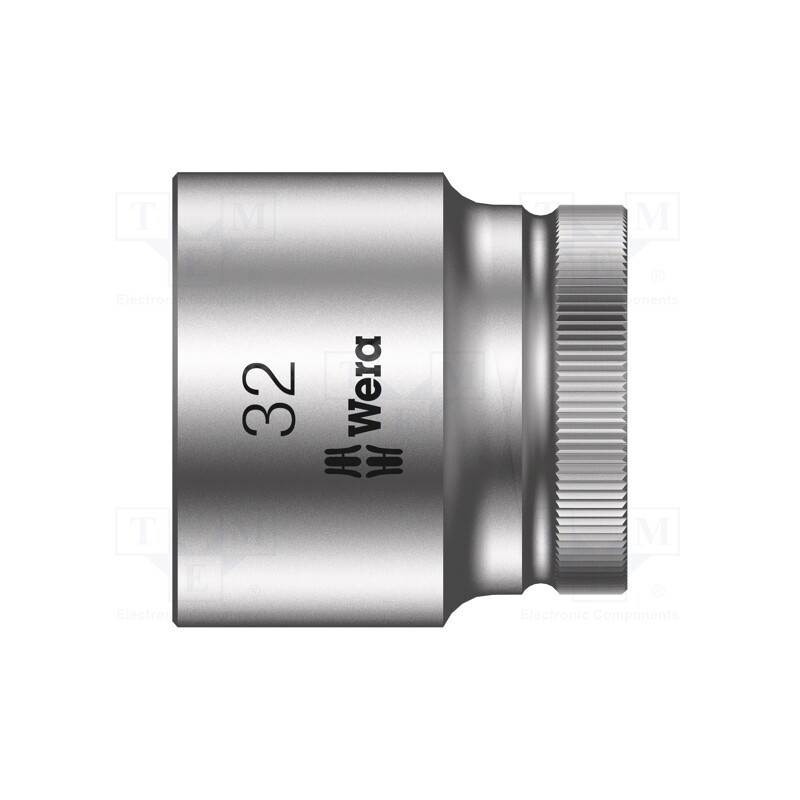 1 pcs x WERA - 5003617001 - Socket, 6-angles,socket spanner, HEX 32mm, 1/2', 42mm, Zyklop