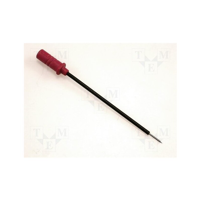 1 pcs x HIRSCHMANN T&M - MICRO-PRUEF MPS 2 0,64 FT RT - Probe tip, 60V, red, Tip diameter: 0.75mm, Socket size: 0.64mm