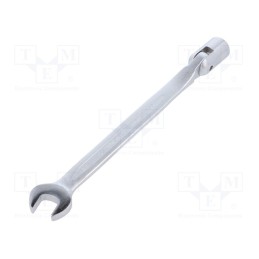 1 pcs x KING TONY - 1020-13 - Wrench, combination swivel head socket,with joint, L: 206mm