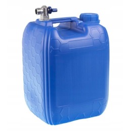 Water bank container with tap, 10l, blue