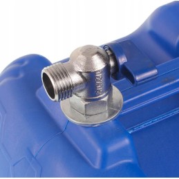 Water bank container with tap, 10l, blue