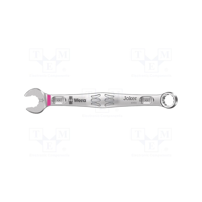 1 pcs x WERA - 5020200001 - Wrench, combination spanner, 8mm, steel, Joker 6003, L: 115mm