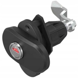 Cylinder container lock without opening indicator