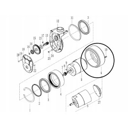 Travel motor for trolley et15mh 0 75kw 1500kg