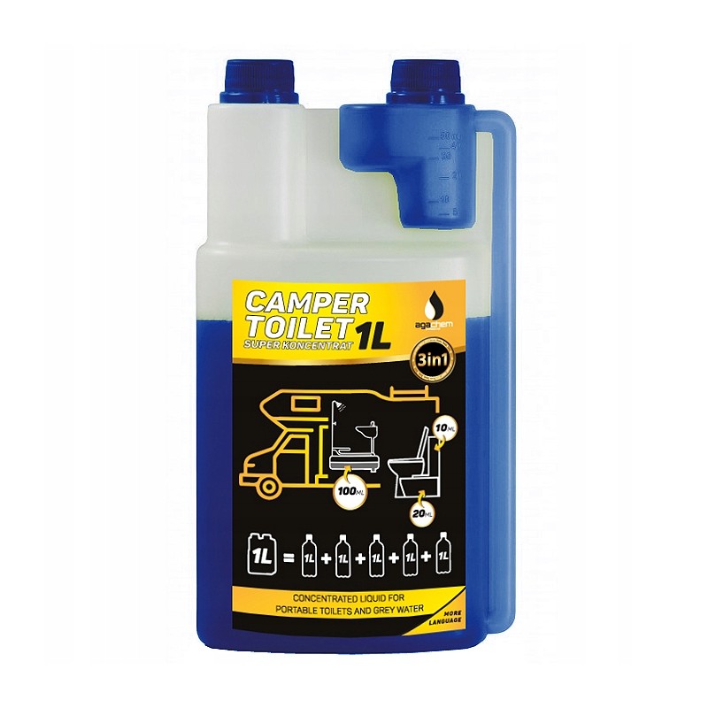 Fluid for the tourist toilet and gray water tank camper toilet 1l