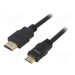 1 pcs x AKYGA - AK-HD-10M - Cable, HDMI 1.4, HDMI plug,mini HDMI plug, 1m, black