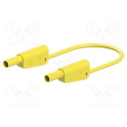 1 pcs x STu00c4UBLI - 66.2015-20024 - Test lead, 32A, banana plug 4mm,both sides, Len: 2m, yellow