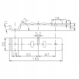 Reinforced side closure with flatbed clasp