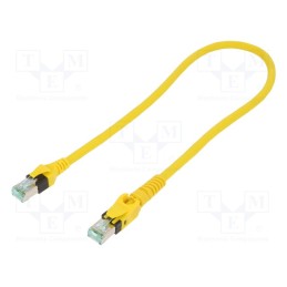 1 pcs x HARTING - 9488447745005 - Patch cord, S/FTP, 6a, stranded, Cu, PUR, yellow, 0.5m, 27AWG
