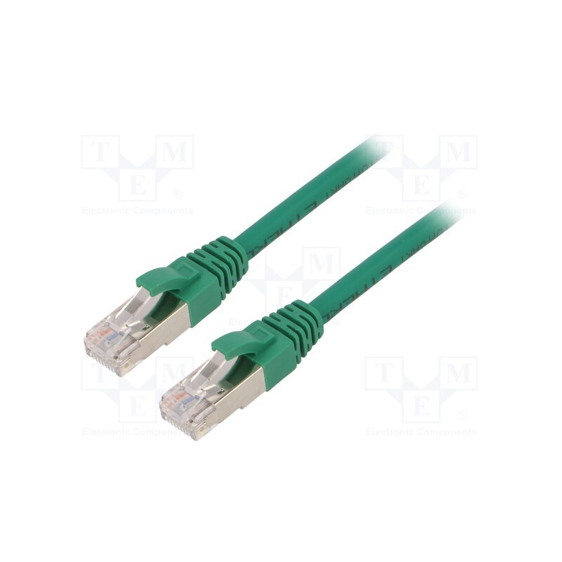 1 pcs x LAPP - 24441348 - Patch cord, ETHERLINE® Cat.6a,S/FTP, 6a, stranded, Cu, LSZH, green