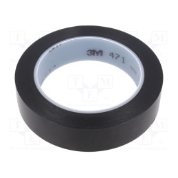 1 pcs x 3M - 471-25-33/BK - Tape: marking, black, L: 33m, W: 25mm, Thk: 0.13mm, 2.5N/cm, 130%
