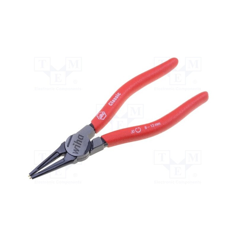 1 pcs x WIHA - 34688 - Pliers, for circlip, internal, 8÷13mm, Pliers len: 140mm, straight