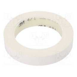 1 pcs x 3M - 471-19-33/WH - Tape: marking, white, L: 33m, W: 19mm, Thk: 0.13mm, 2.5N/cm, 130%