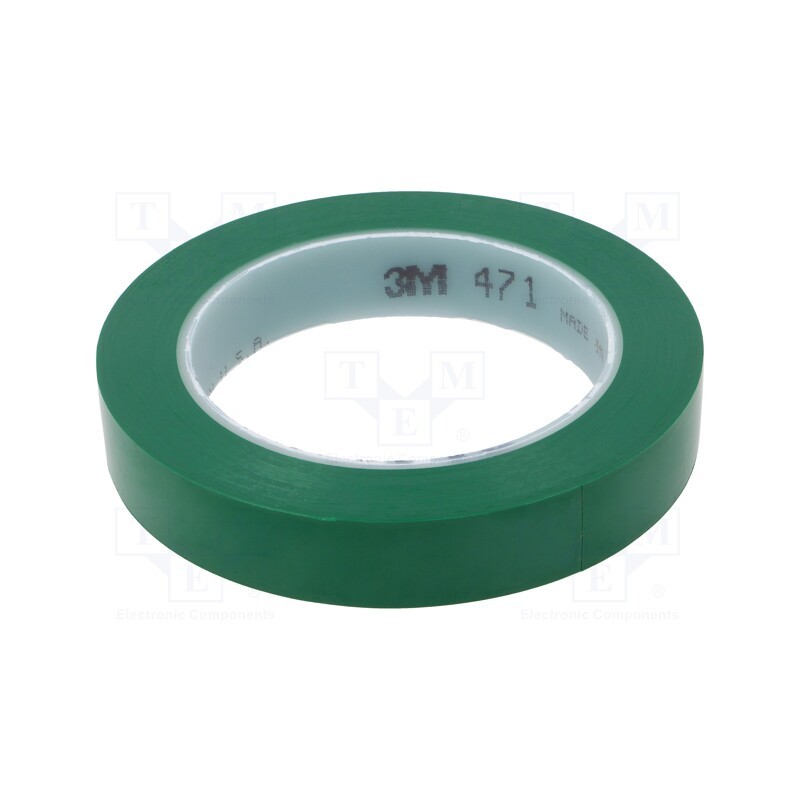 1 pcs x 3M - 471-19-33/GN - Tape: marking, green, L: 33m, W: 19mm, Thk: 0.13mm, 2.5N/cm, 130%