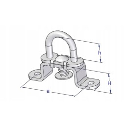 Onboard handle, rotating, fixed grip, 10 pcs