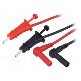 1 set x PARROT INVENT - PCM W3 - Test leads, Urated: 300V, Len: 1m, test leads x2, red and black