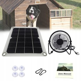 Portable set of energy-powered fans