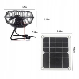 Portable set of energy-powered fans