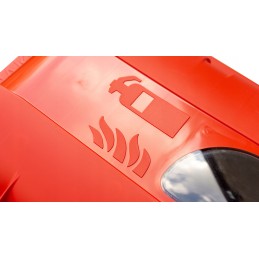 Box container cabinet for fire extinguishers 6kg daken adr