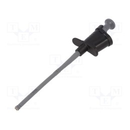 1 pcs x SCHu00dcTZINGER - SKPS 6780 NI / SW - Clip-on probe, pincers type, 6A, black, Plating: nickel plated