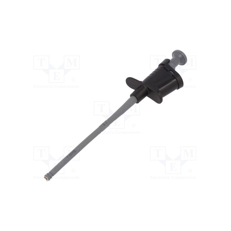 1 pcs x SCHu00dcTZINGER - SKPS 6780 NI / SW - Clip-on probe, pincers type, 6A, black, Plating: nickel plated