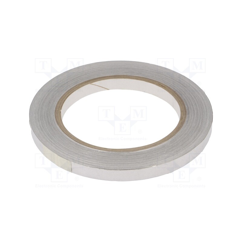 1 rol x - AL40C ALUMINIOWA Z KLEJEM 9MM-33M - Tape: shielding, W: 9mm, L: 33m, Thk: 40um, acrylic conductive, 6%