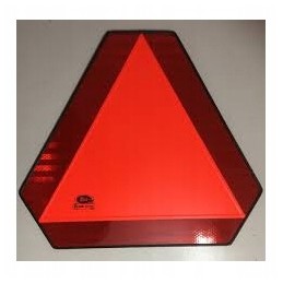 A triangle distinguishing the board for low-speed vehicles