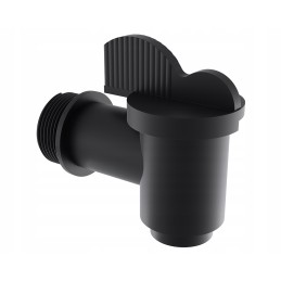 Faucet tap for water tank, black