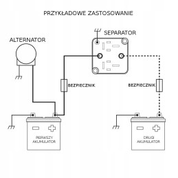 Battery isolator charging separator 12v 140a