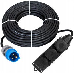 Camping reduction adapter cable 16a 3x 230v 50