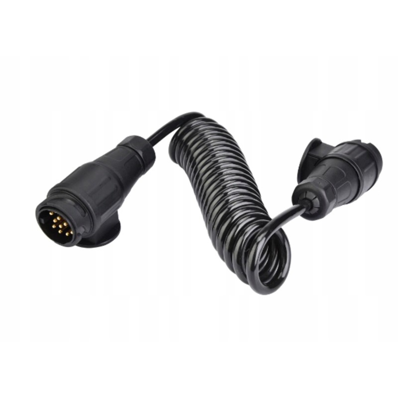 Spiral extension cable trailer plug 13pin extension cable 1 8m