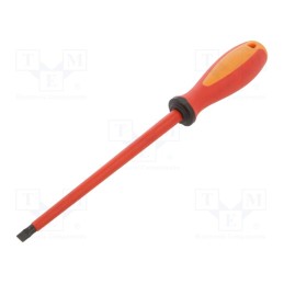 1 pcs x UNIOR - 616442 - Screwdriver, insulated, slot, 8,0x1,2mm, Blade length: 175mm
