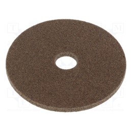 1 pcs x HURAGAN - XL-UW 6A MED 125X 6X 22MM - Wheel, fleece, Dim: Ø125x6mm, Mount.hole diam: 22mm