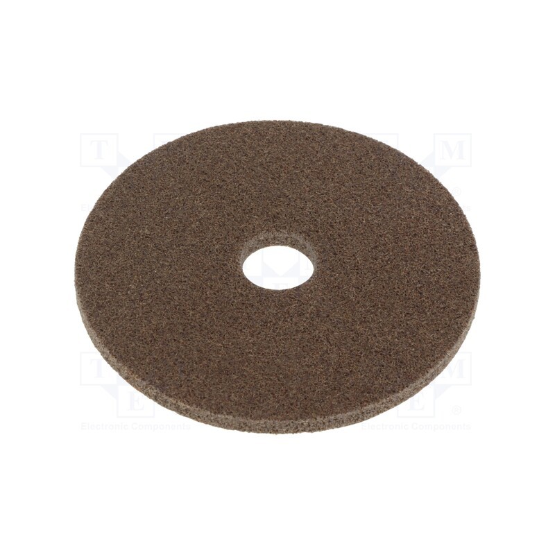 1 pcs x HURAGAN - XL-UW 6A MED 125X 6X 22MM - Wheel, fleece, Dim: Ø125x6mm, Mount.hole diam: 22mm