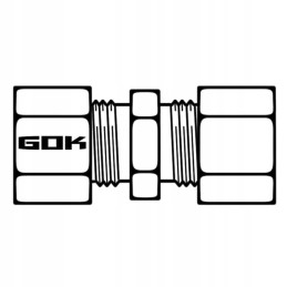 Straight gas connector for 8mm pipe connector