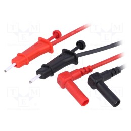 1 set x PARROT INVENT - PCM W2 - Test leads, Urated: 300V, Len: 1m, test leads x2, red and black